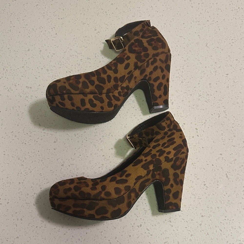 Leopard Print Women's Heels